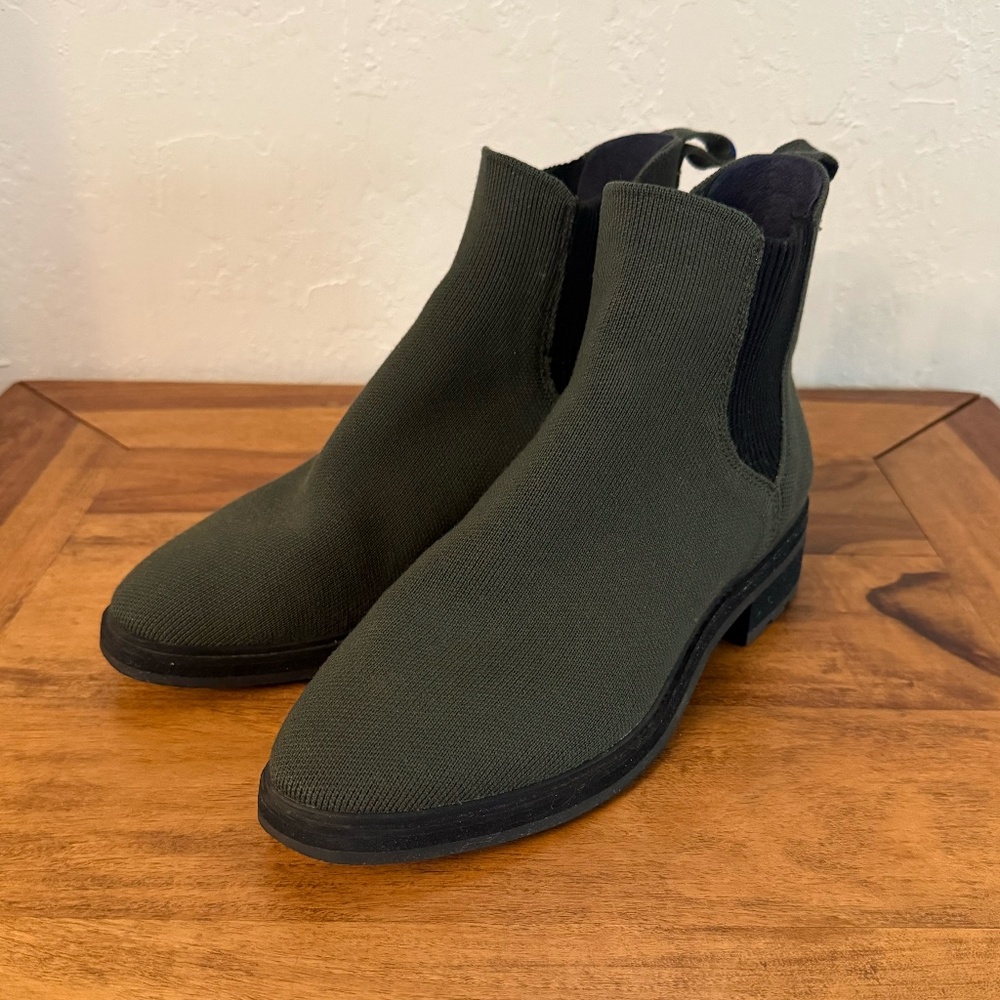 Rothy's The Lug Boot in Dark Green